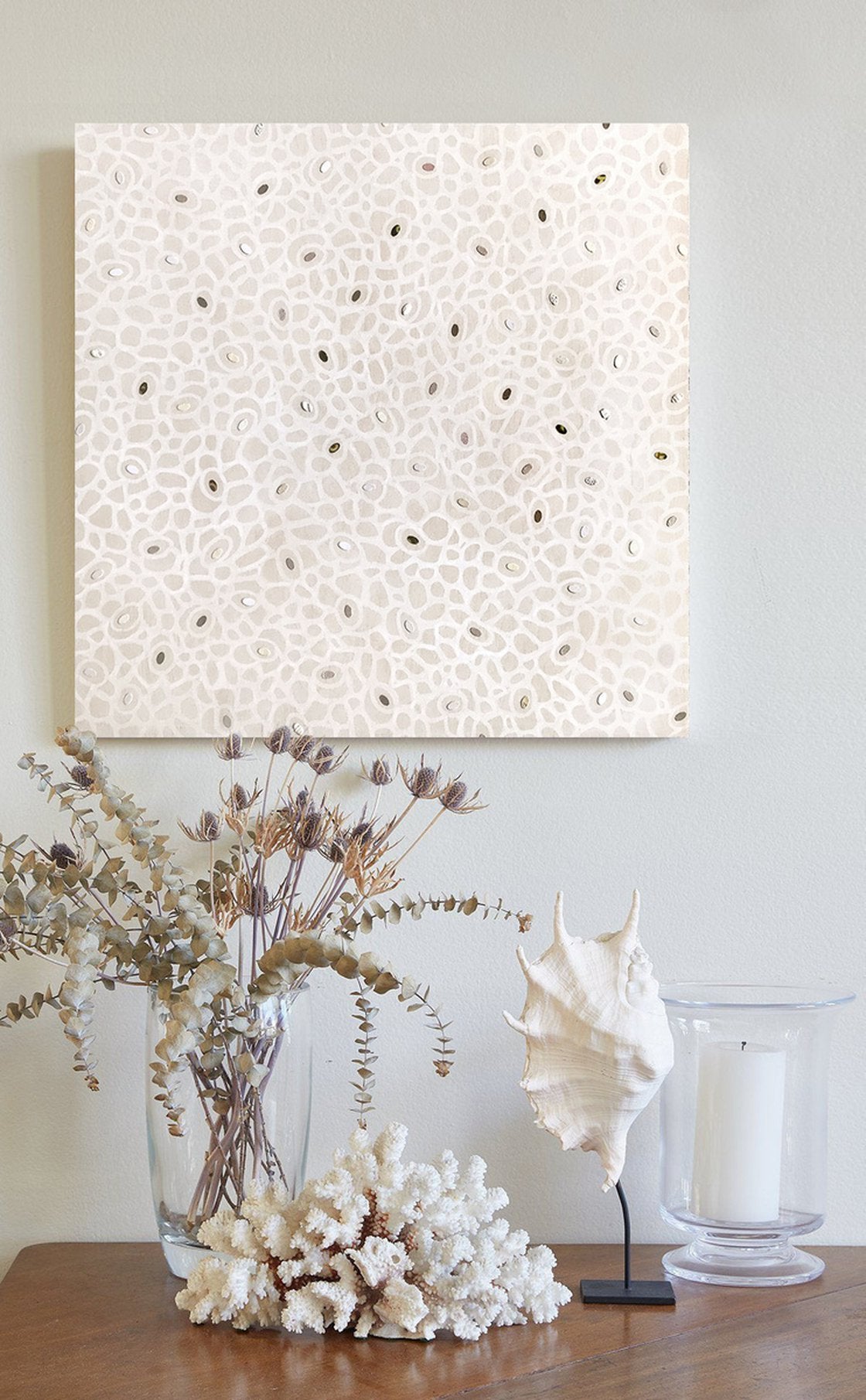 Variegated no14 – Japandi-Inspired Abstract Artwork with Organic Patterns