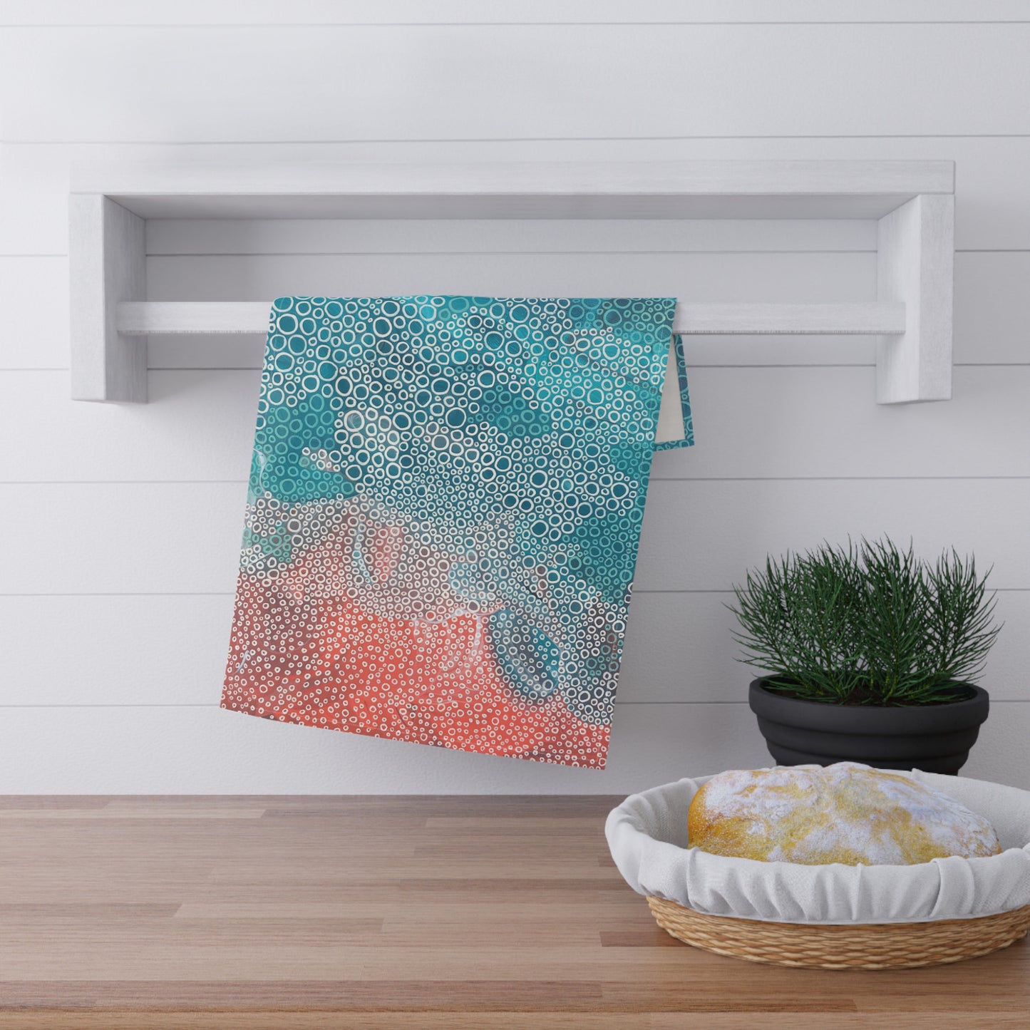 Sea Foam Tea Towel