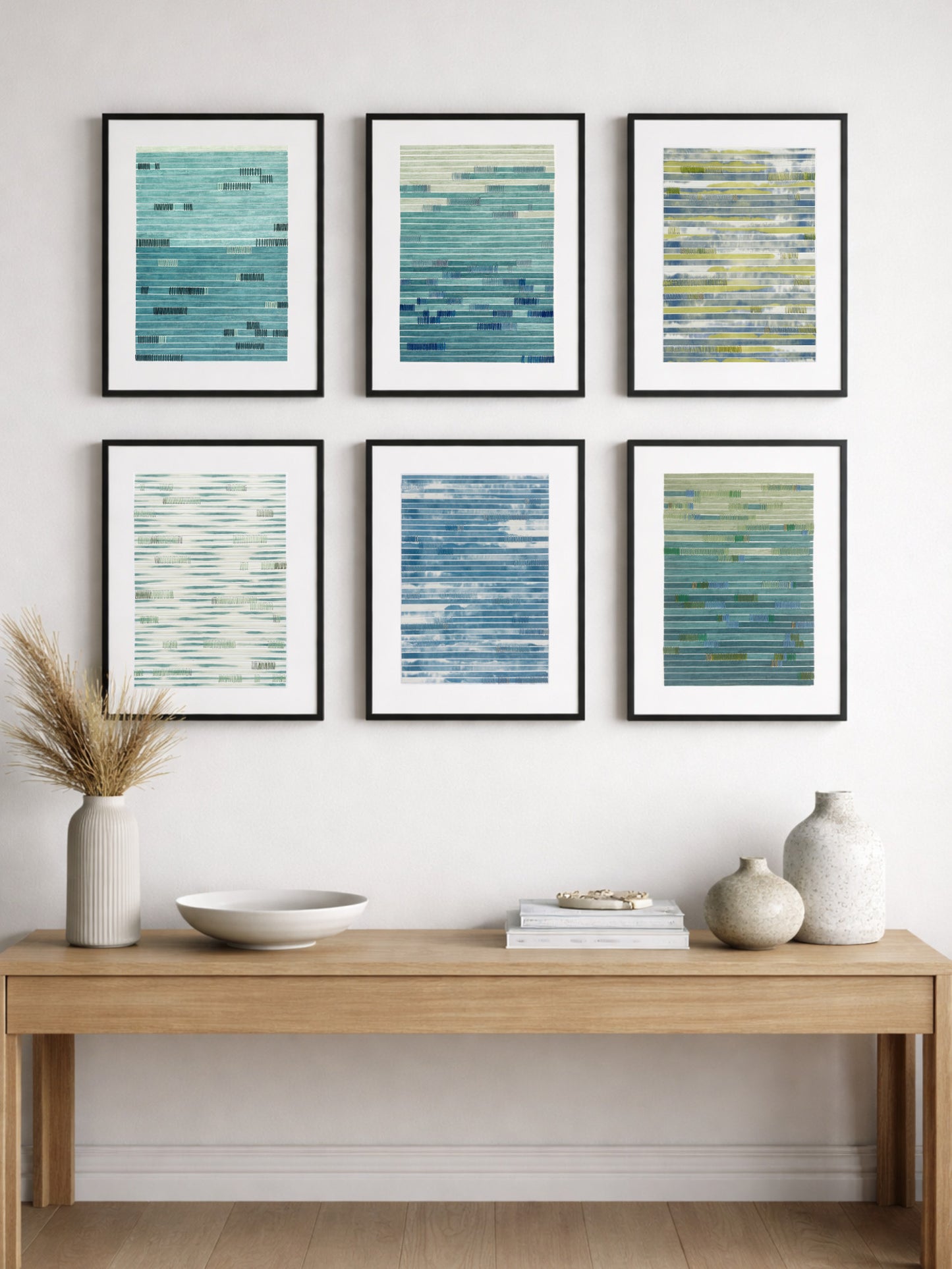 Surface Notes VII - Blue Abstract Wall Art