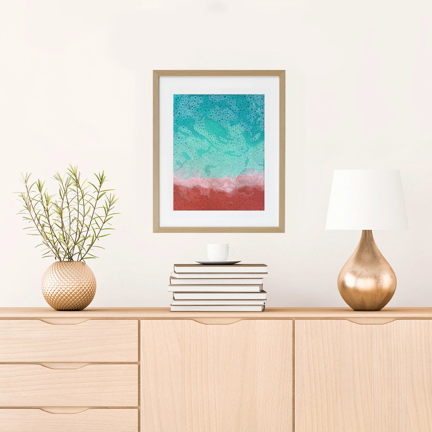 Desert Meets the Sea – Limited Edition Abstract Coastal Print