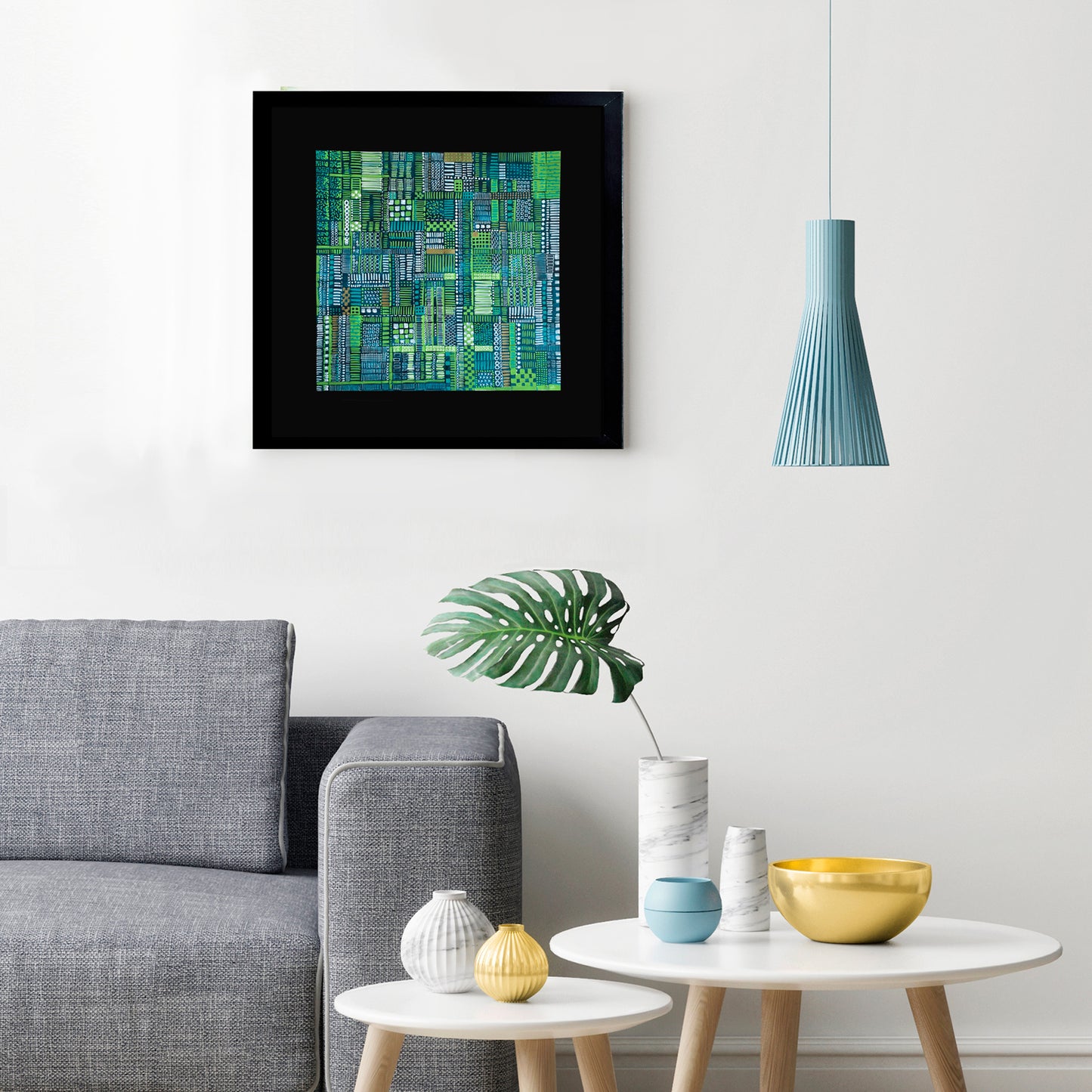 Field Study I - Abstract Landscape Art with Woven Recycled Paper