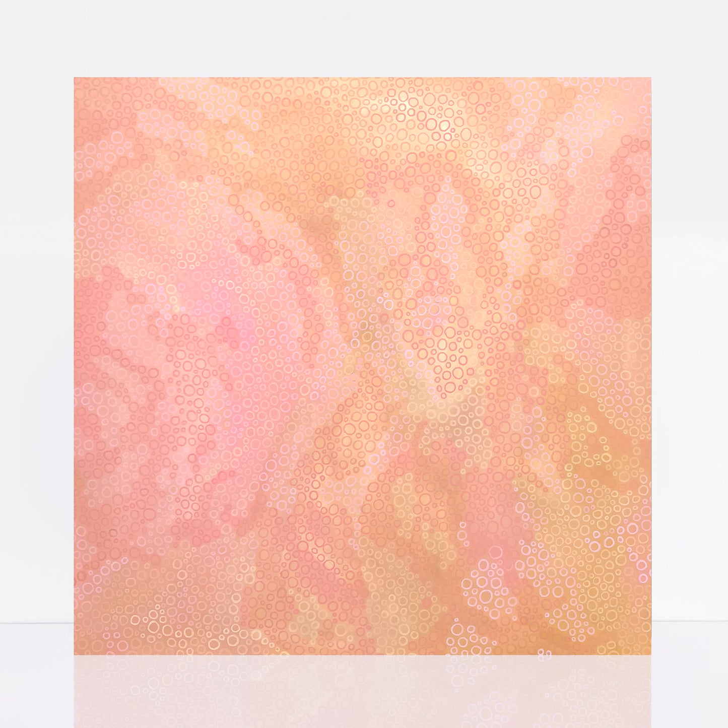 peach pink neo pointillist painting