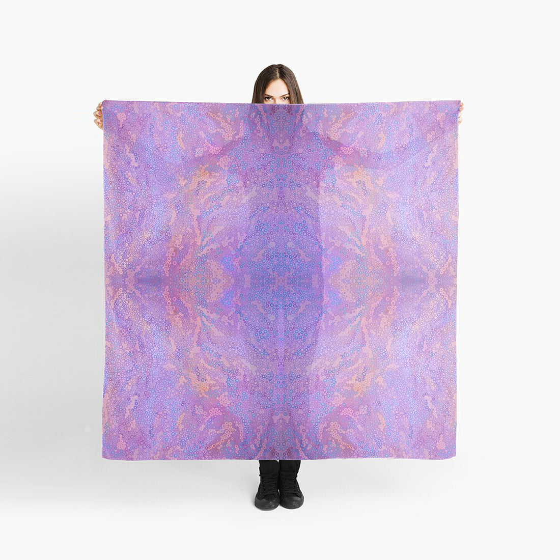 purple fashion scarf
