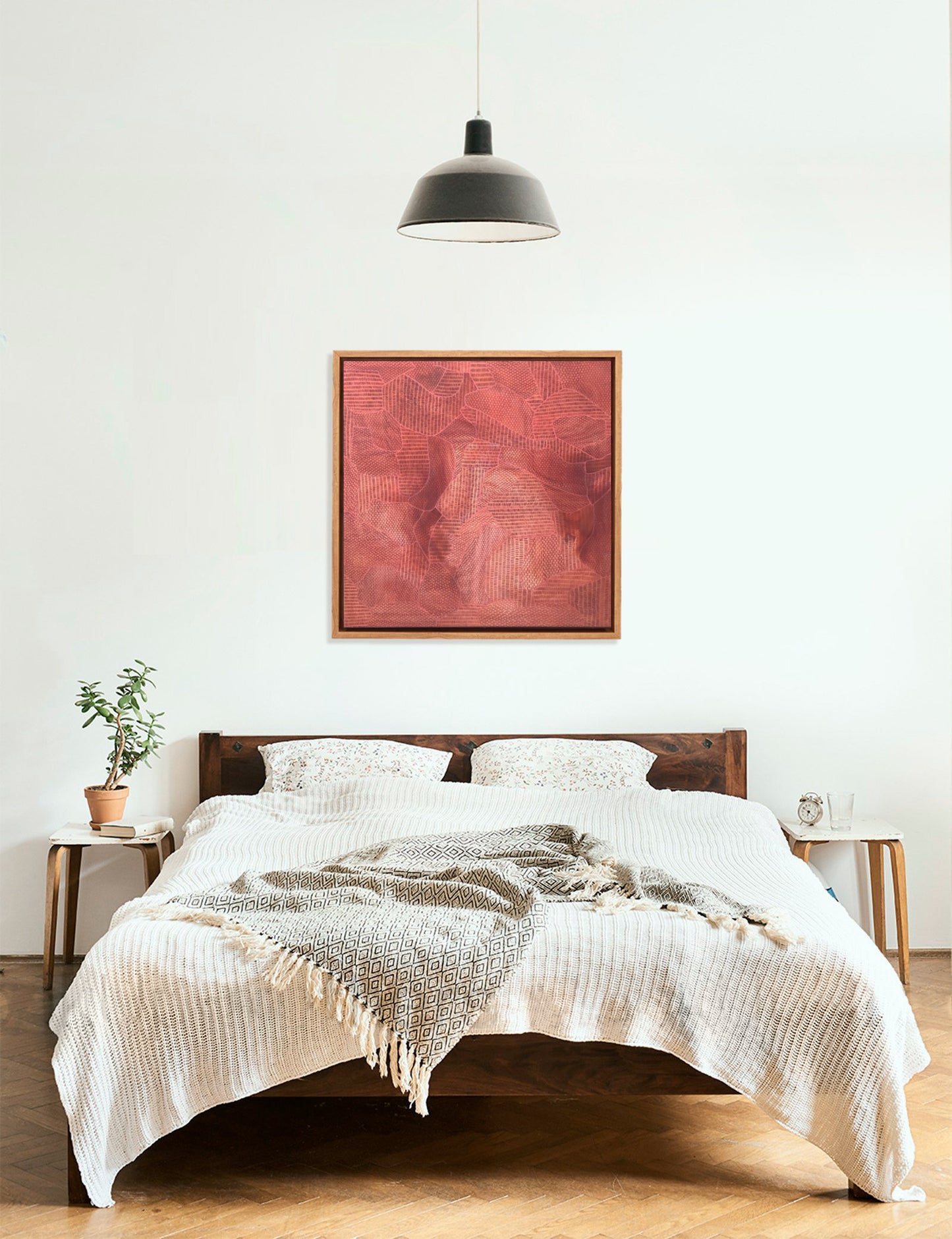 Outback Patchwork - Abstract Aerial Landscape Painting of the Australian Outback