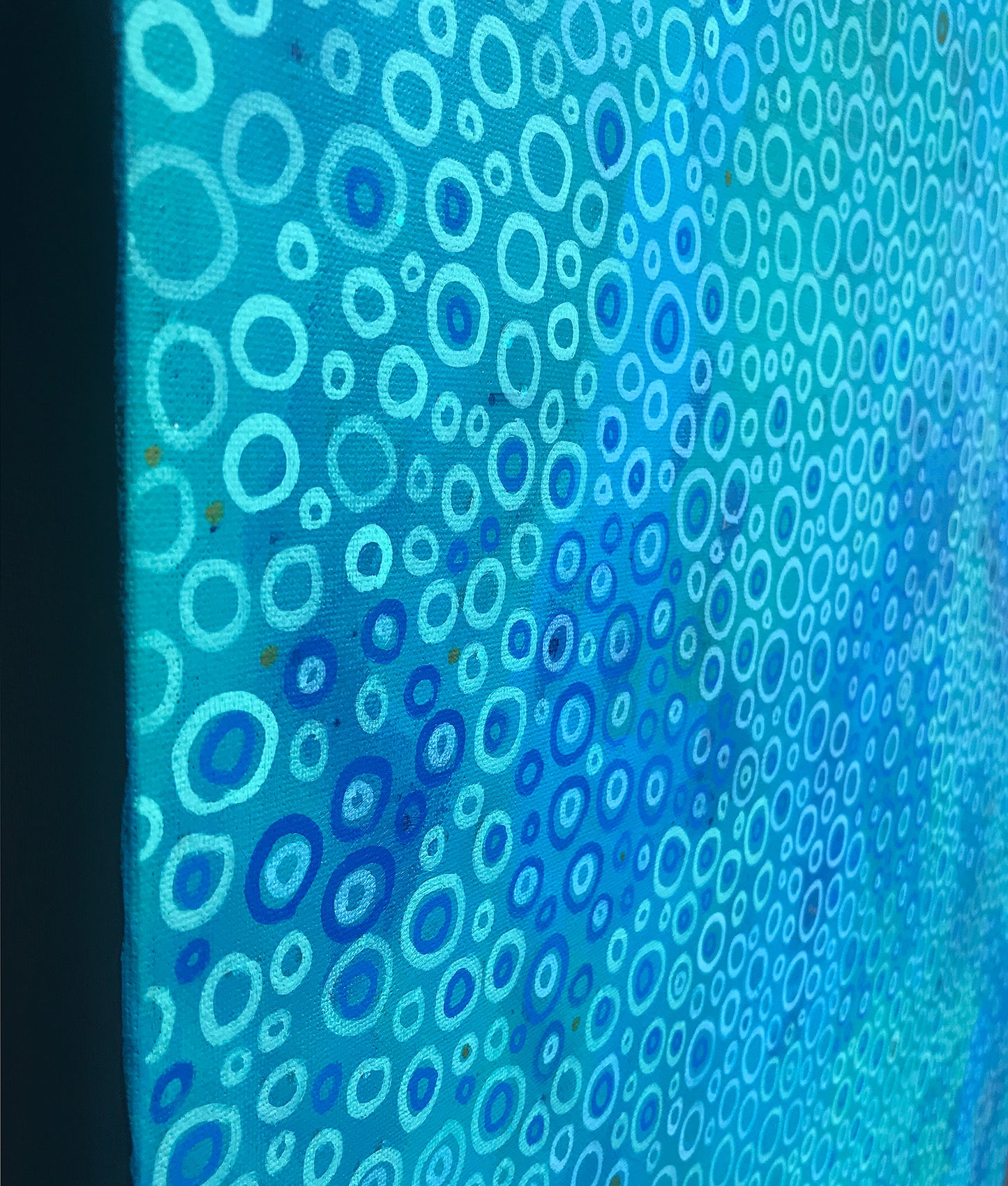 Summer Coral – Abstract Ocean-Inspired Painting in Blues and Turquoise