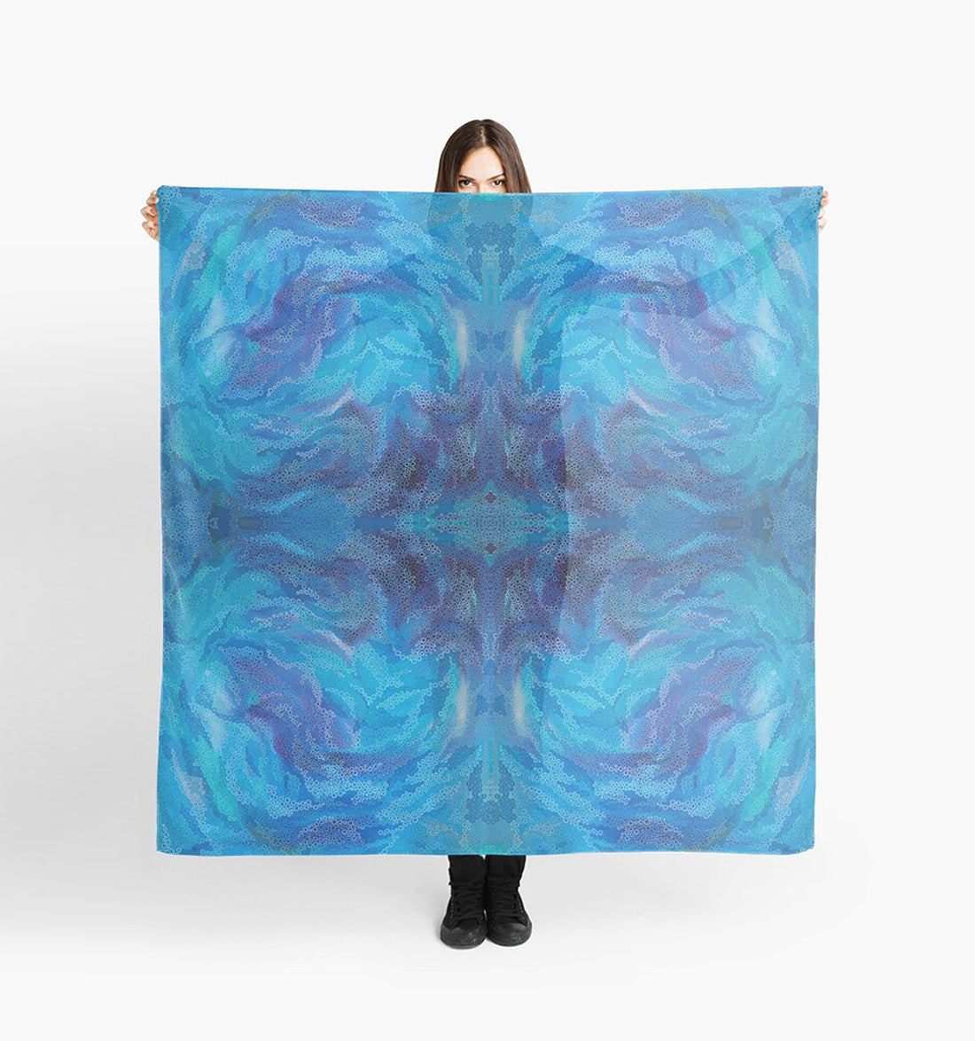Summer Swirl womens large scarf