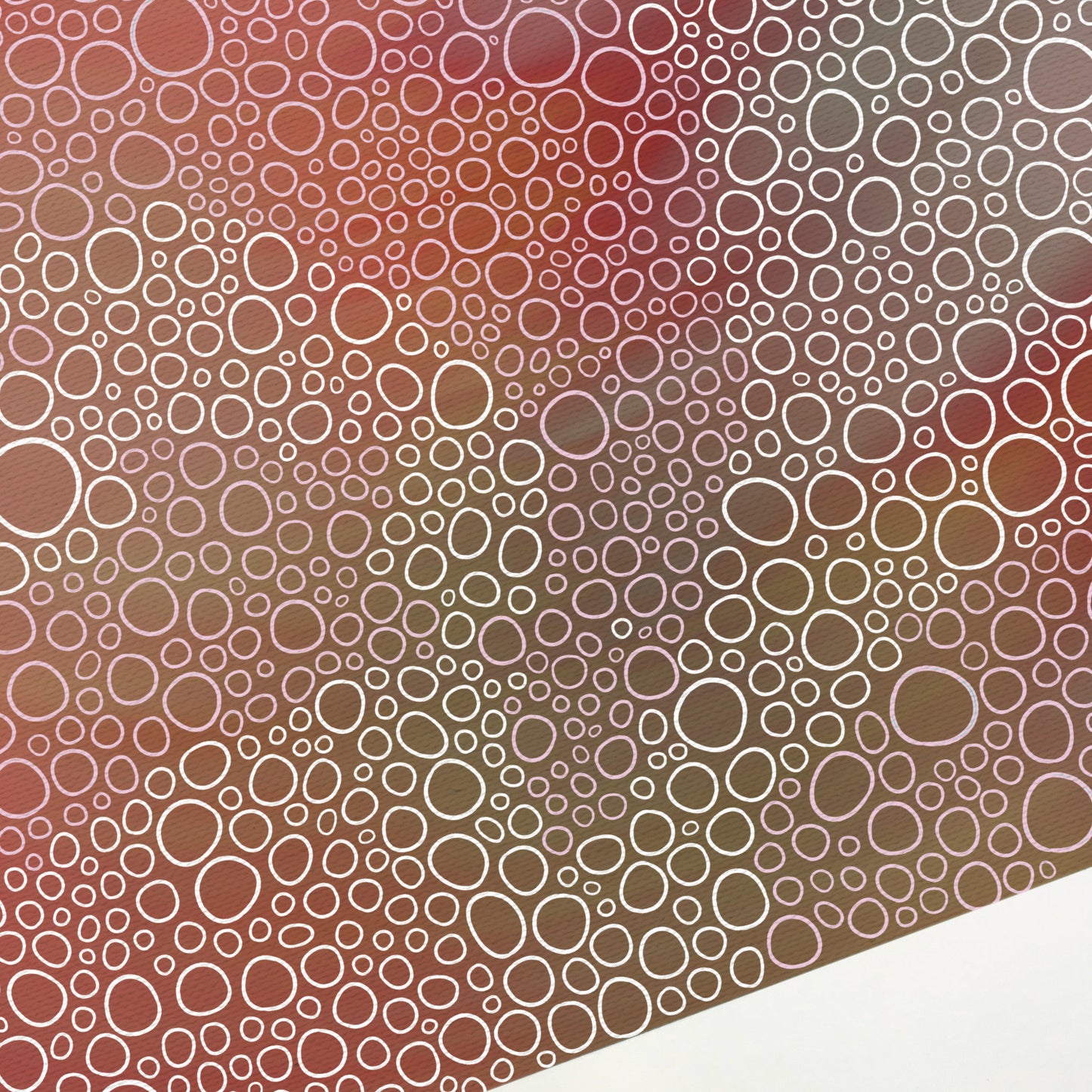 Sunset Breeze - Limited Edition Abstract Tropical Sunset Print in Coral, Pink & Green