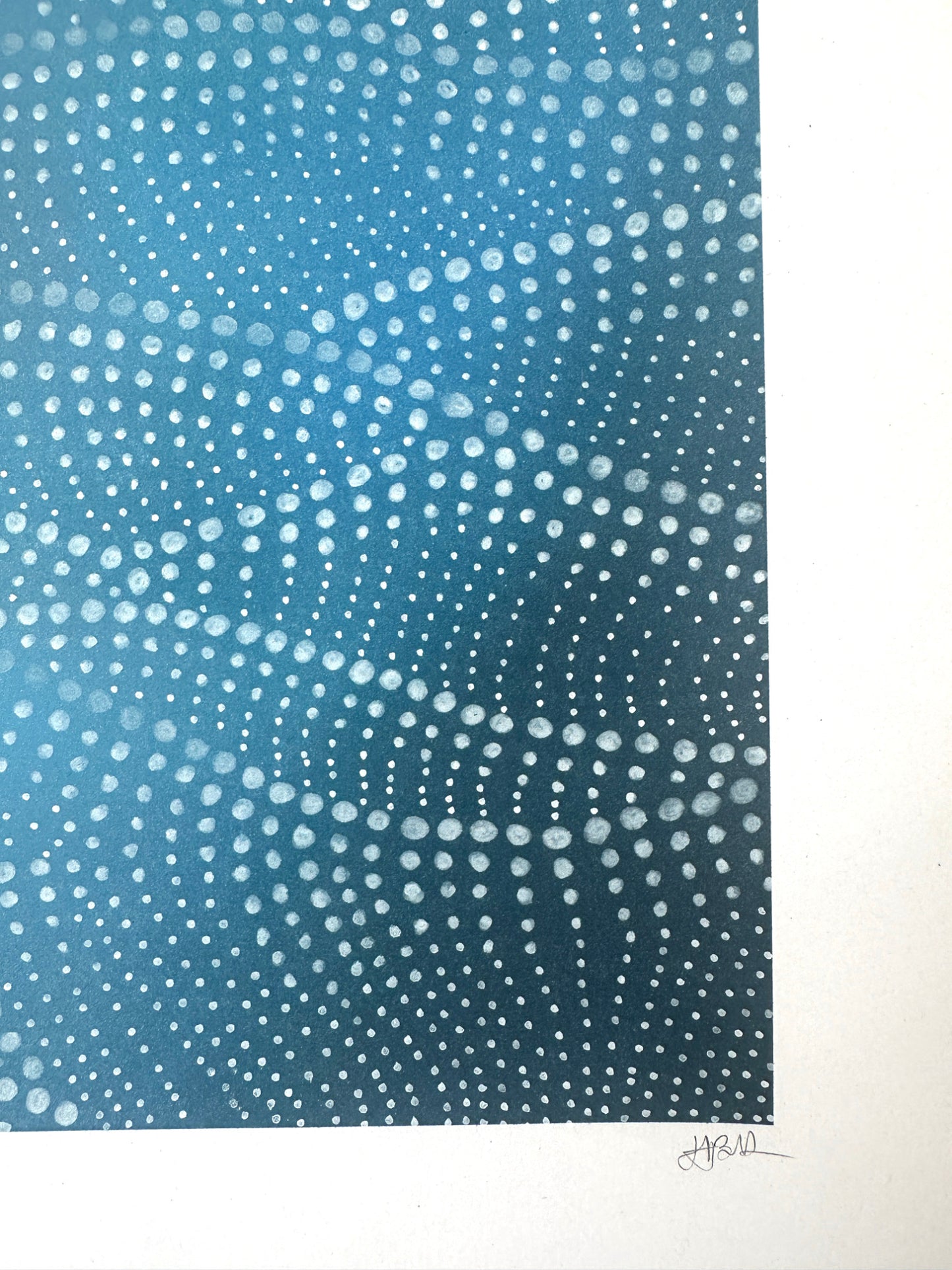 Wave Study I – Abstract Ocean-Inspired Dot Artwork