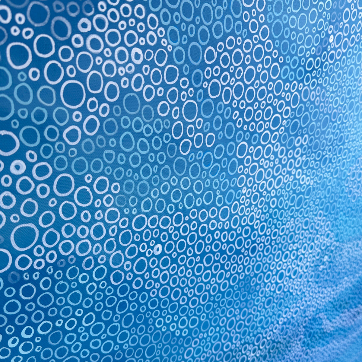 Quiet Sea – Abstract Blue Ocean Inspired Painting