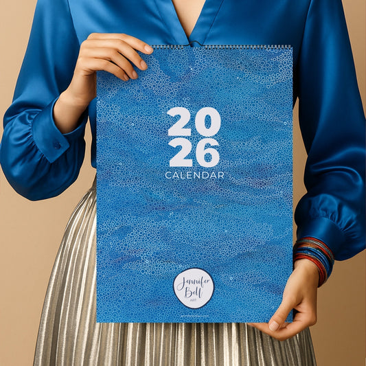 A Year by the Sea: 2026 Abstract Art Calendar