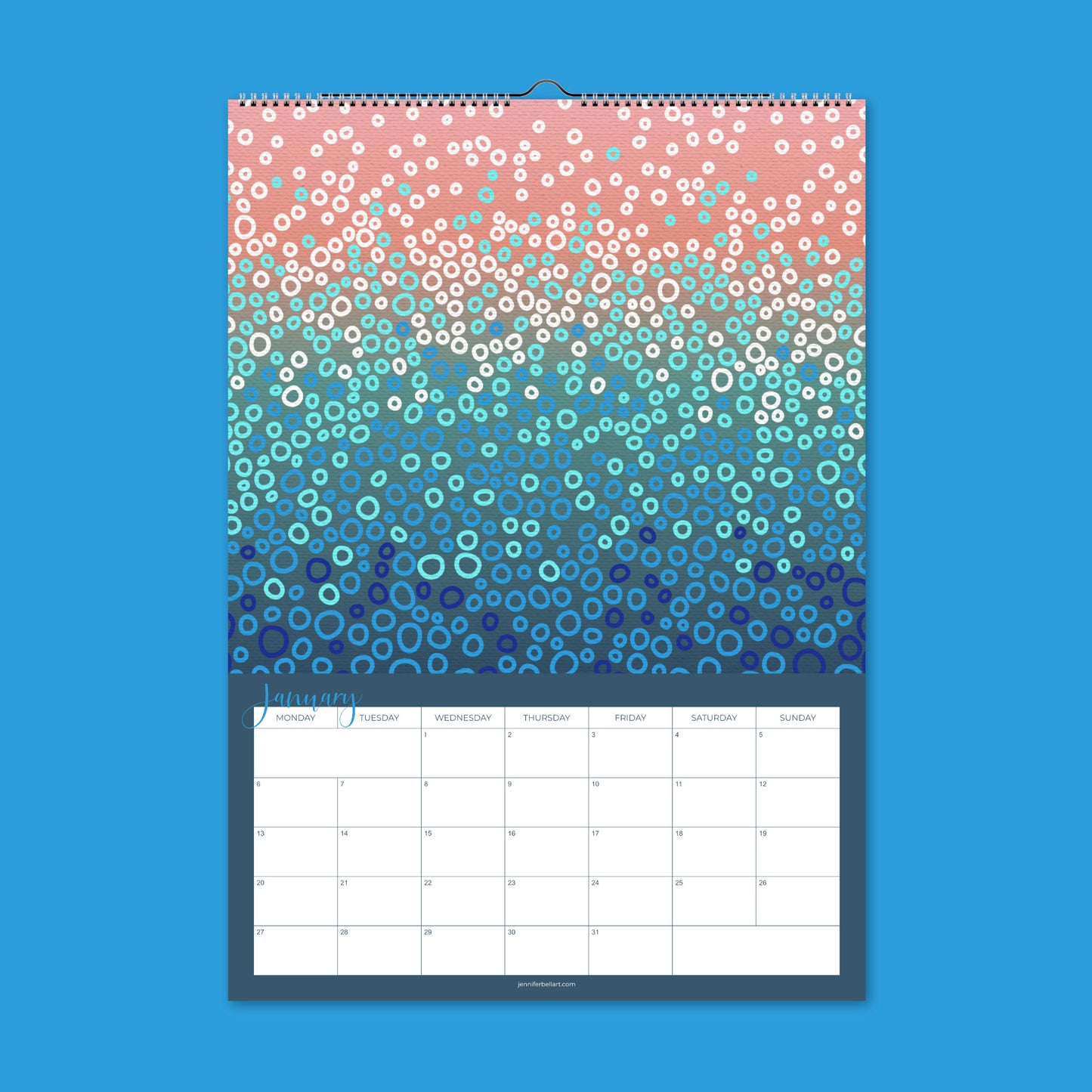 2025 abstract art calendar