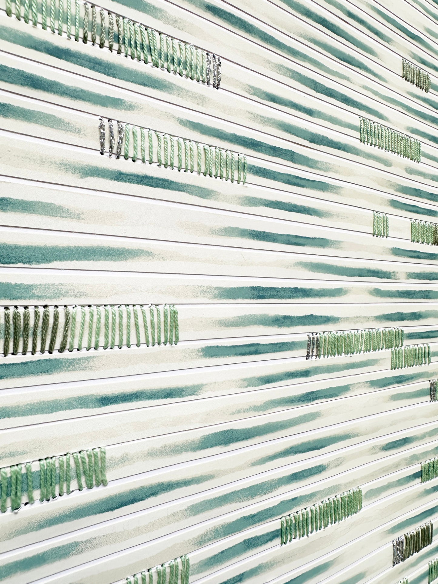 Surface Notes IV - Abstract Paper & Stitch Artwork