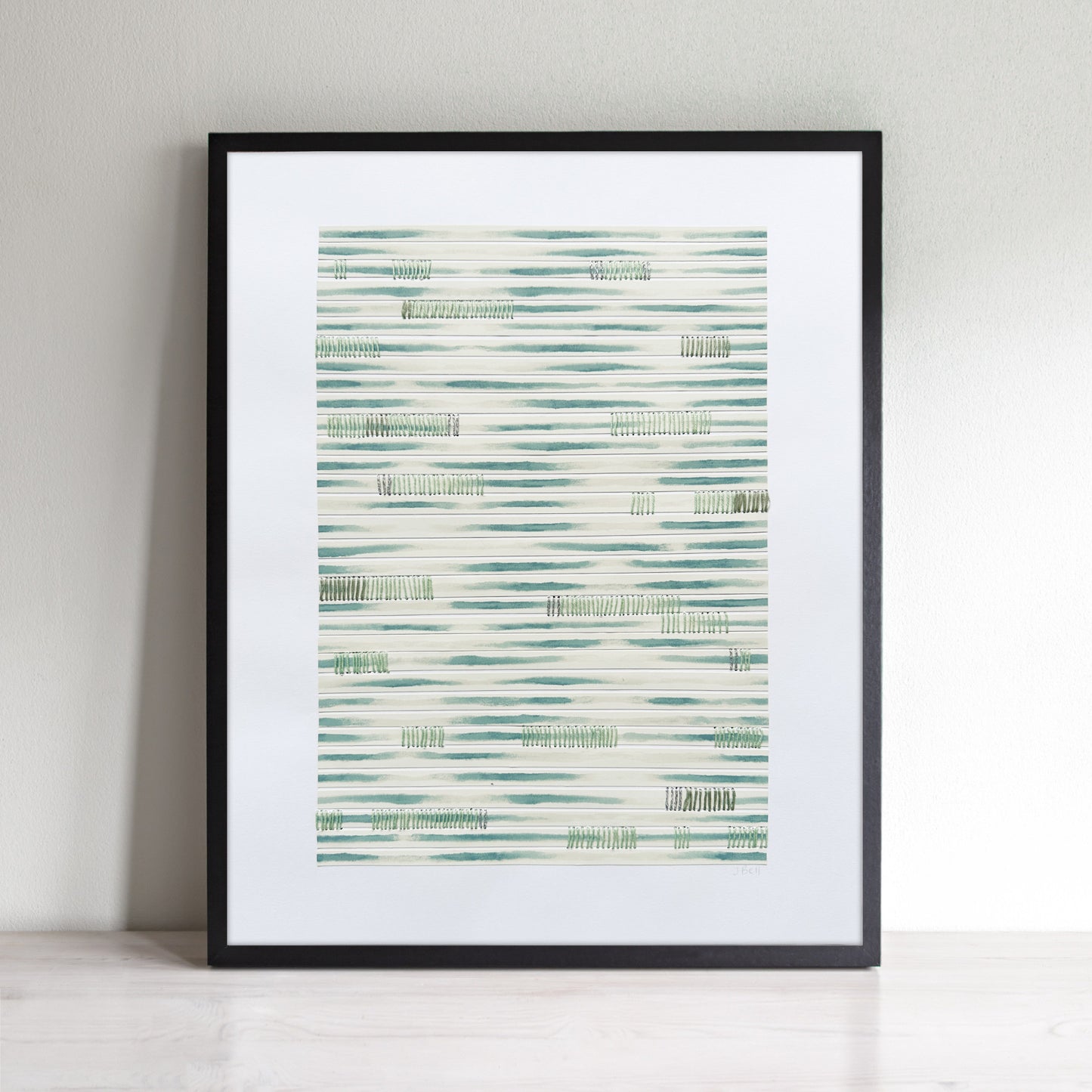 Surface Notes IV - Abstract Paper & Stitch Artwork