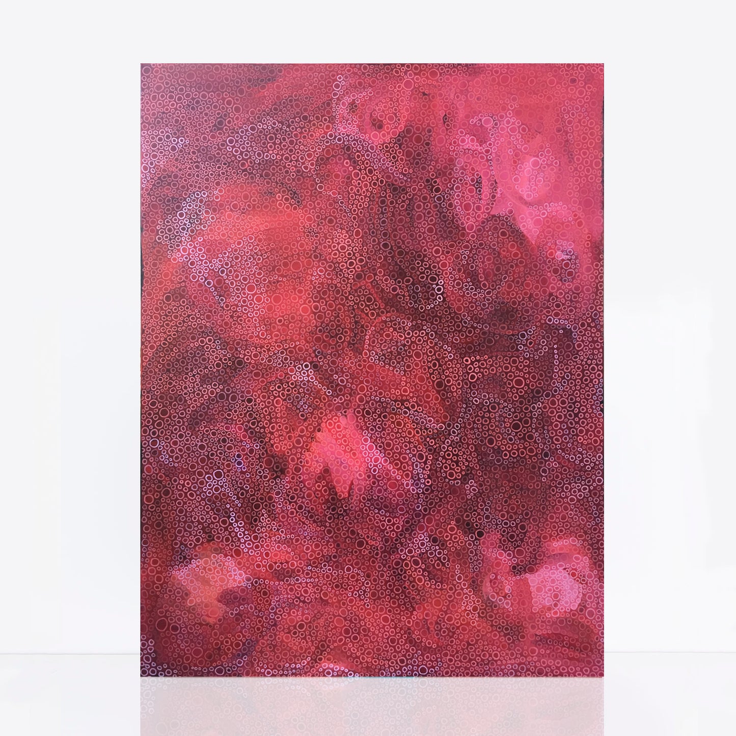 bold red abstract Australian painting