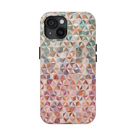 Geometric Stars Pink Mobile Phone Tough Case