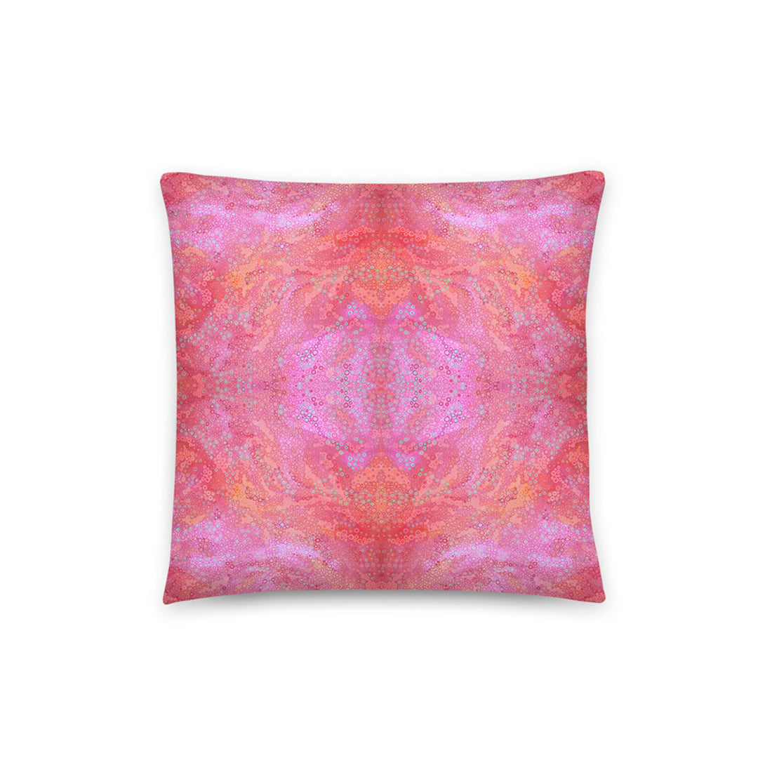 hot pink mandala cushion cover