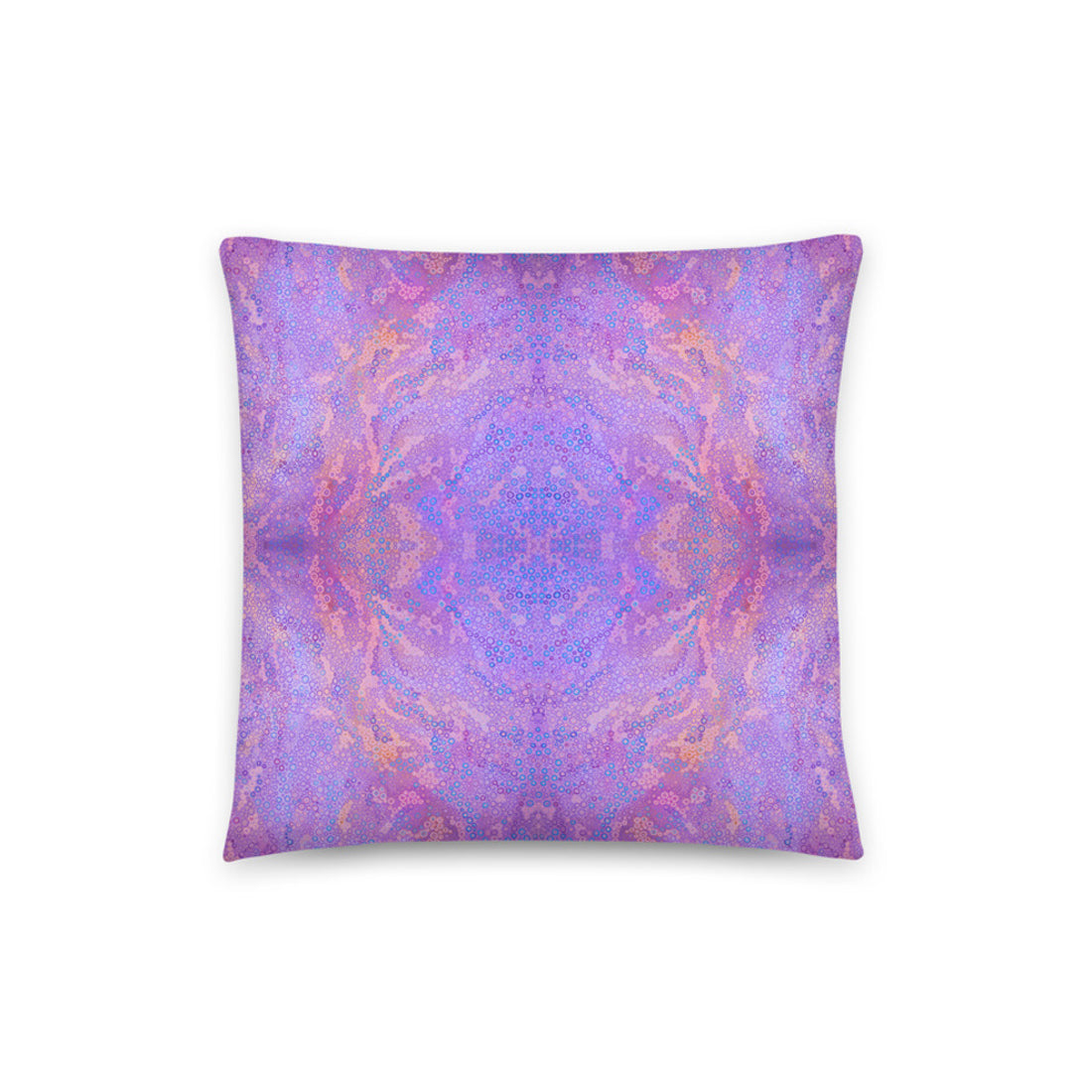 purple mandala decorative cushion cover