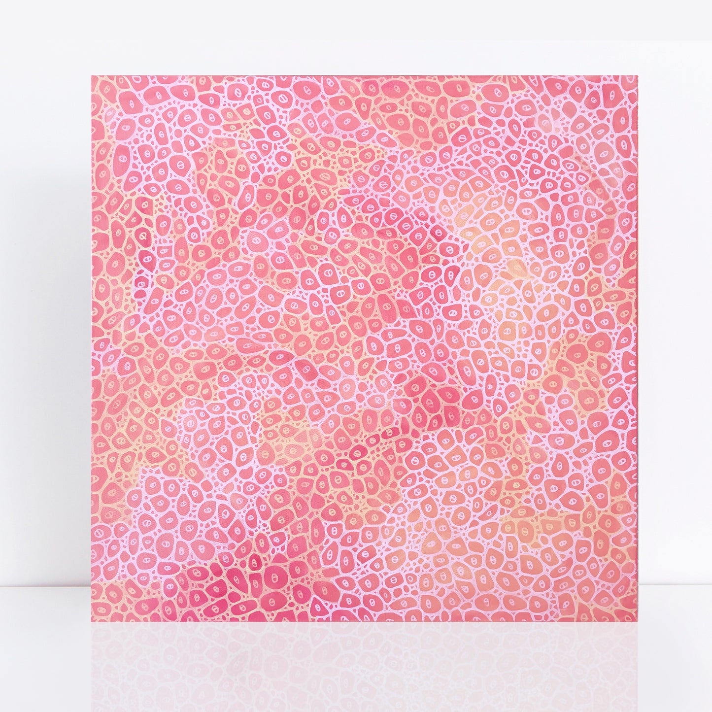 pin abstract painting of coral