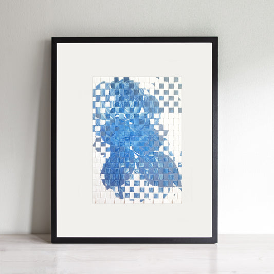 Rose Remembered - Small Abstract Woven Paper Artwork