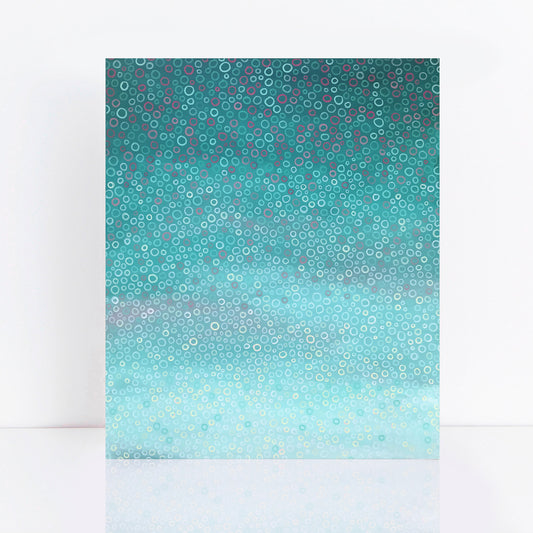 turquoise abstract painting