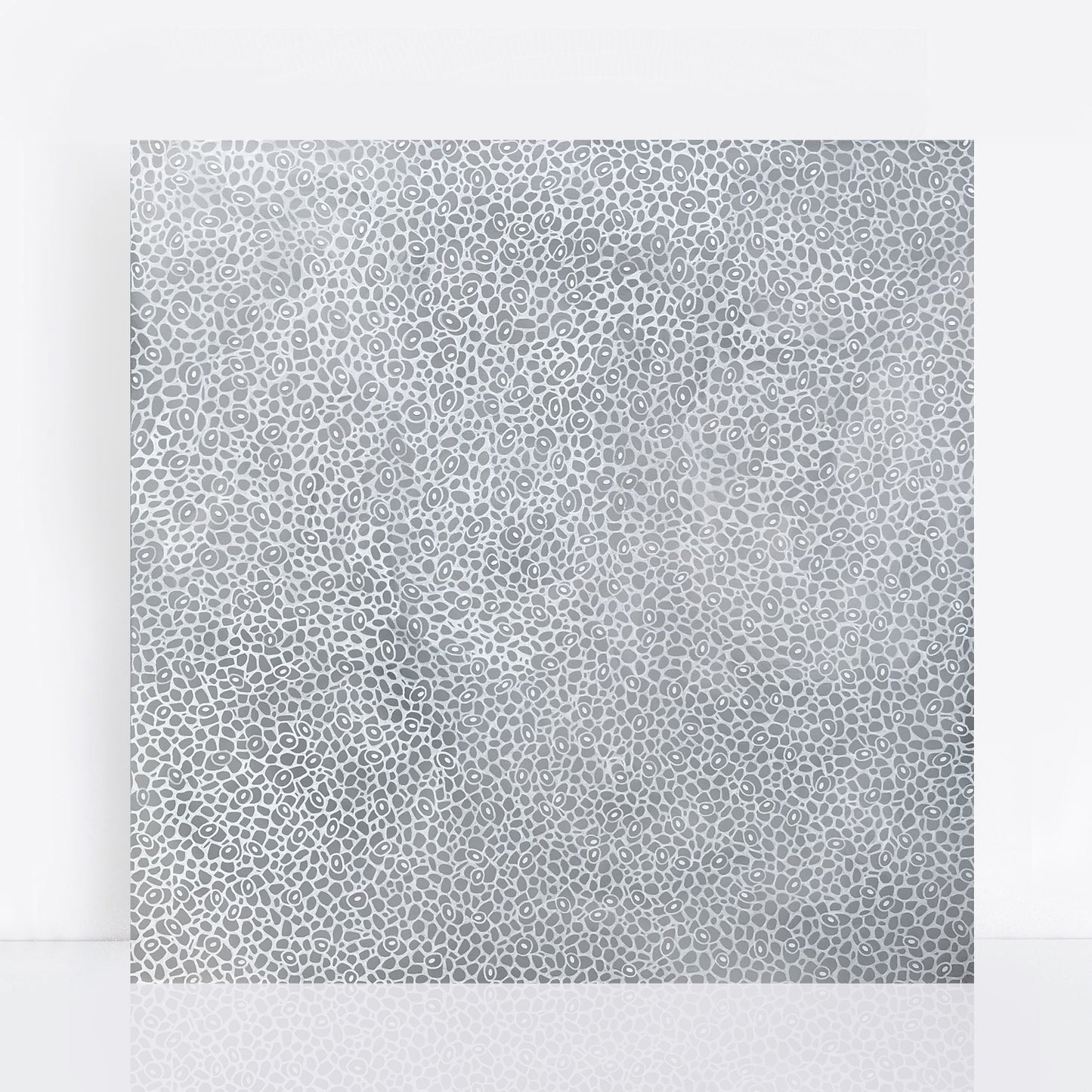 light grey abstract painting inspired by beautiful natural patterns