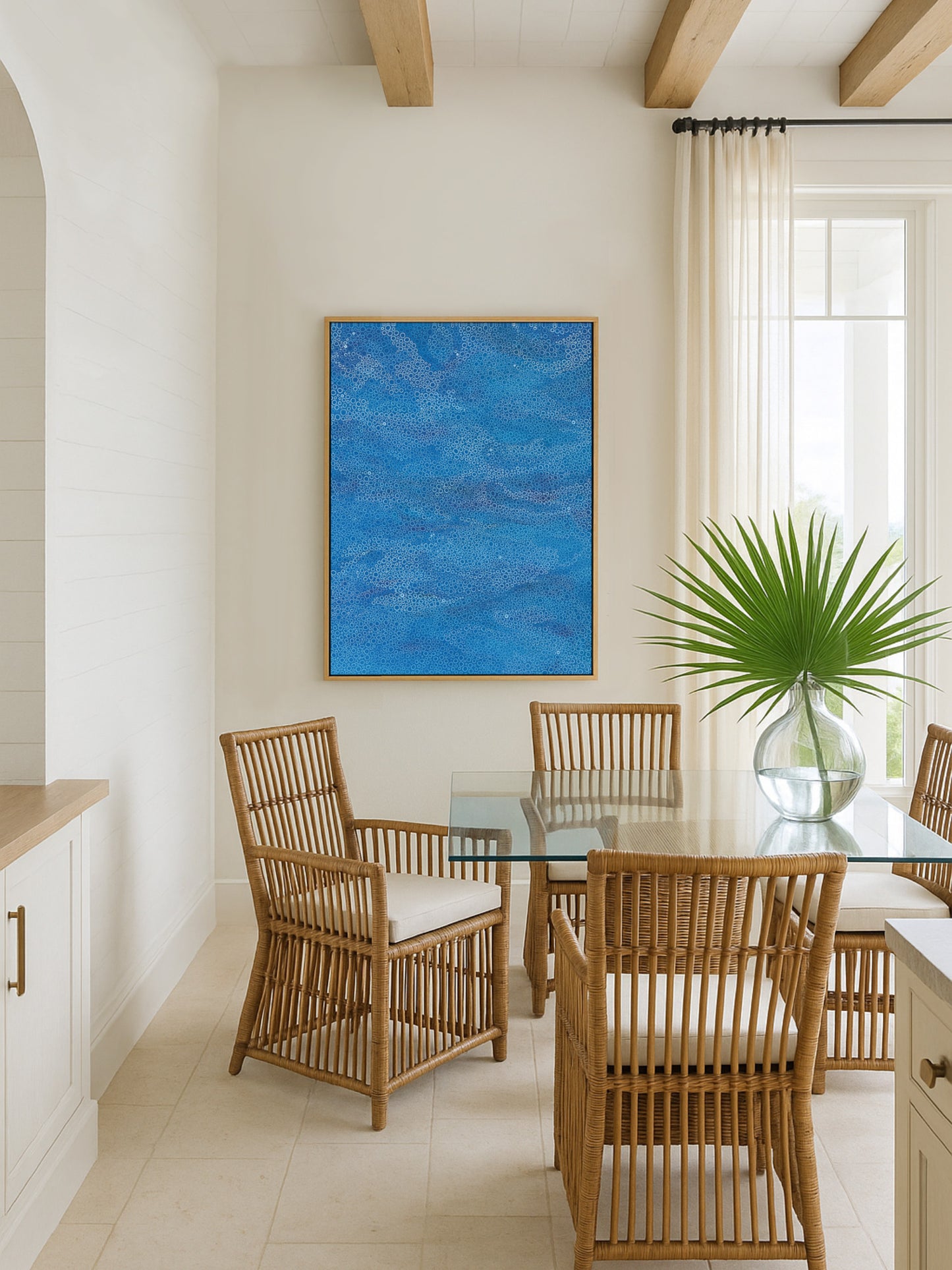 Quiet Sea – Abstract Blue Ocean Inspired Painting