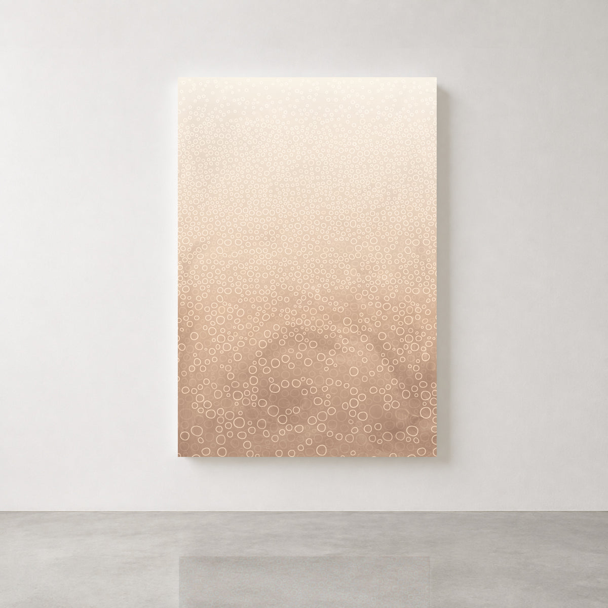Neutral abstract wall art in warm stone, mushroom and cream tones for modern interior spaces